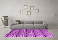 Machine Washable Abstract Purple Modern Rug, wshabs5172pur