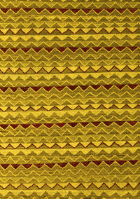 Abstract Yellow Modern Rug, abs5172yw