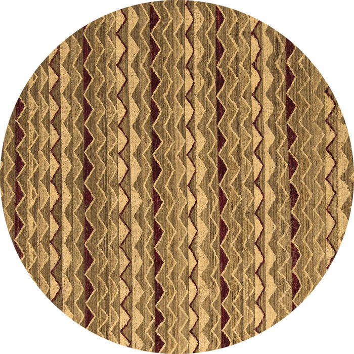 Round Machine Washable Abstract Brown Modern Rug, wshabs5172brn