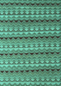 Abstract Turquoise Modern Rug, abs5172turq