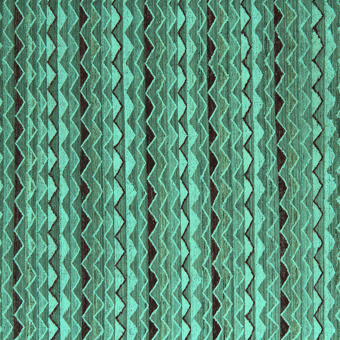 Square Abstract Turquoise Modern Rug, abs5172turq