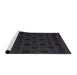 Sideview of Machine Washable Abstract Light Black Rug, wshabs5173