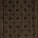 Square Abstract Brown Modern Rug, abs5173brn