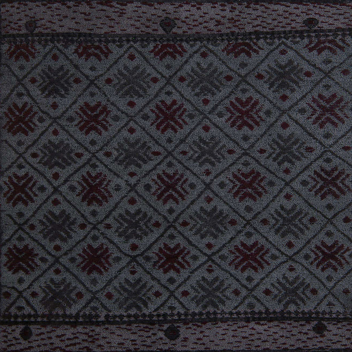 Square Machine Washable Abstract Light Black Rug, wshabs5173