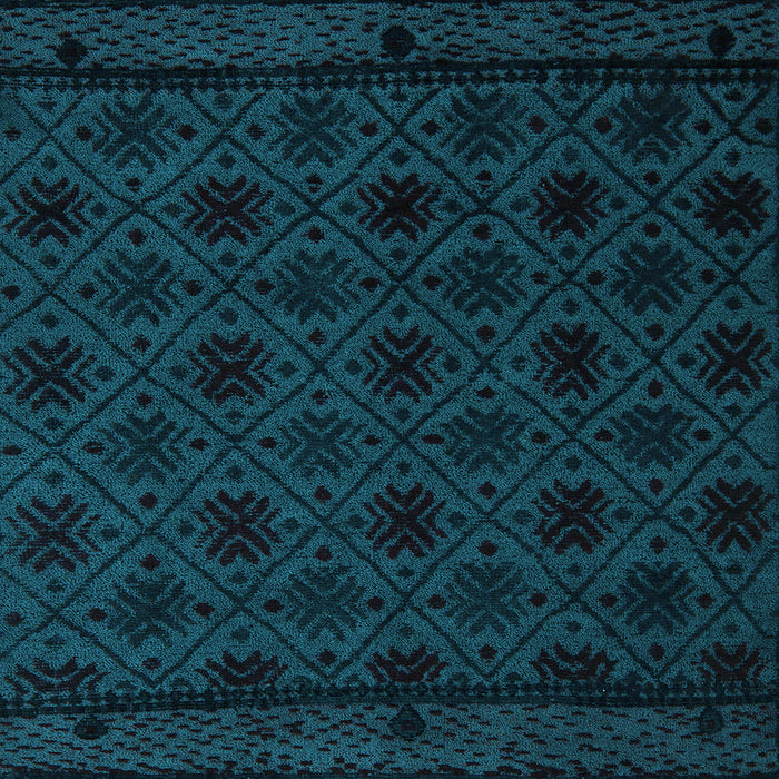 Square Machine Washable Abstract Light Blue Modern Rug, wshabs5173lblu