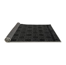 Sideview of Abstract Gray Modern Rug, abs5173gry