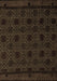 Abstract Brown Modern Rug, abs5173brn