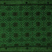 Square Abstract Green Modern Rug, abs5173grn