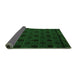 Sideview of Abstract Green Modern Rug, abs5173grn