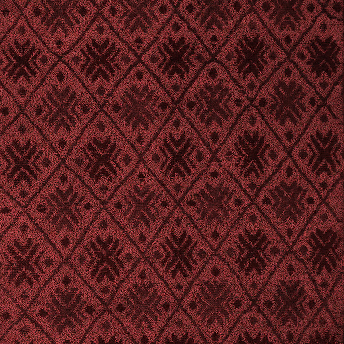 Machine Washable Abstract Red Modern Rug, wshabs5173red