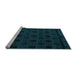 Sideview of Machine Washable Abstract Light Blue Modern Rug, wshabs5173lblu