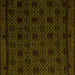 Square Abstract Yellow Modern Rug, abs5173yw