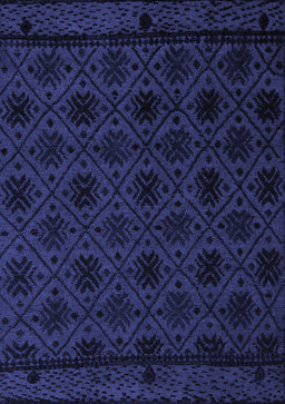 Abstract Blue Modern Rug, abs5173blu