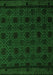 Machine Washable Abstract Green Modern Area Rugs, wshabs5173grn