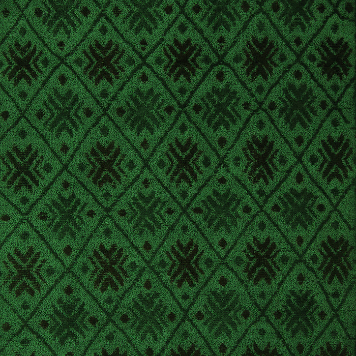 Machine Washable Abstract Green Modern Area Rugs, wshabs5173grn