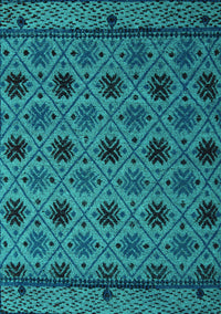 Abstract Turquoise Modern Rug, abs5174turq