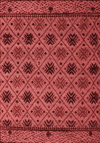 Abstract Red Modern Rug, abs5174red