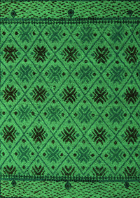 Abstract Green Modern Rug, abs5174grn