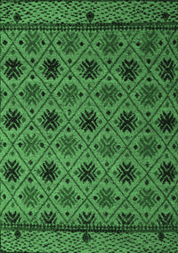 Abstract Emerald Green Modern Rug, abs5174emgrn