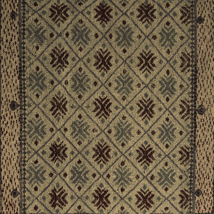 Square Abstract Brown Modern Rug, abs5174brn