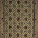 Square Abstract Brown Modern Rug, abs5174brn