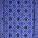 Square Abstract Blue Modern Rug, abs5174blu