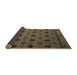 Sideview of Abstract Brown Modern Rug, abs5174brn