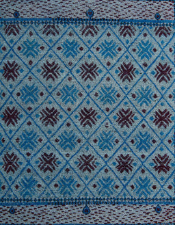 Abstract Koi Blue Modern Rug, abs5174