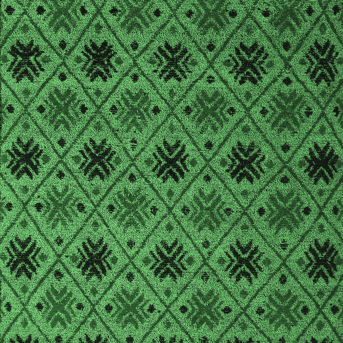 Machine Washable Abstract Emerald Green Modern Area Rugs, wshabs5174emgrn