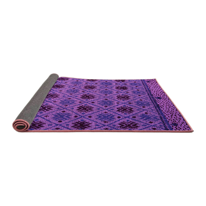 Sideview of Abstract Pink Modern Rug, abs5174pnk