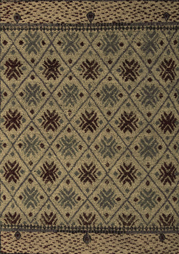 Abstract Brown Modern Rug, abs5174brn