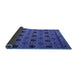 Sideview of Abstract Blue Modern Rug, abs5174blu