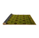 Sideview of Abstract Yellow Modern Rug, abs5174yw