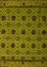 Abstract Yellow Modern Rug, abs5174yw