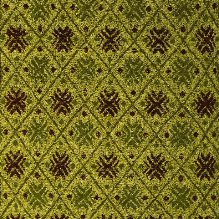 Abstract Yellow Modern Rug, abs5174yw