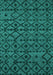 Abstract Turquoise Modern Rug, abs5175turq