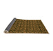 Sideview of Abstract Orange Modern Rug, abs5175org