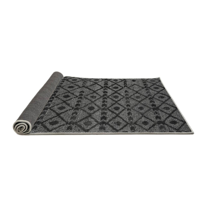Sideview of Abstract Gray Modern Rug, abs5175gry