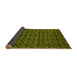 Sideview of Abstract Yellow Modern Rug, abs5175yw