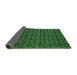 Sideview of Abstract Emerald Green Modern Rug, abs5175emgrn