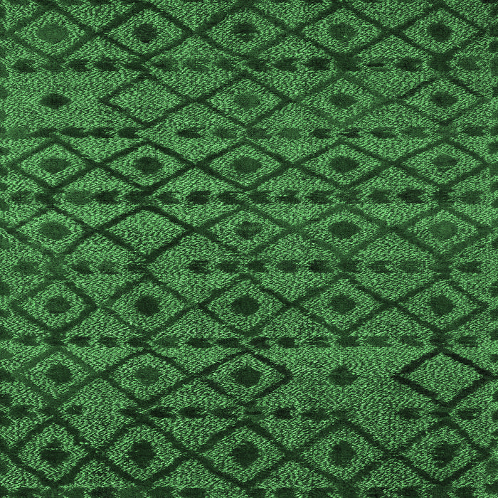 Square Abstract Emerald Green Modern Rug, abs5175emgrn