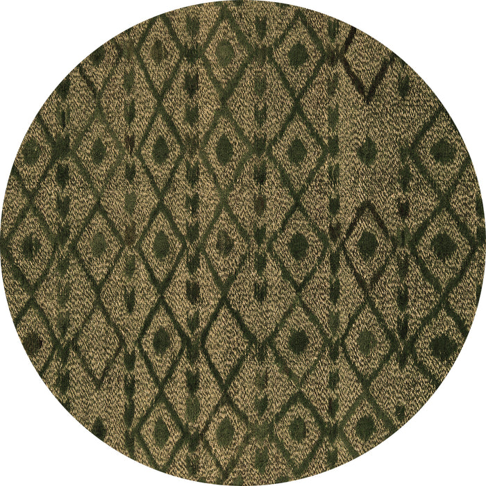 Round Machine Washable Abstract Brown Modern Rug, wshabs5175brn