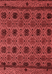 Abstract Red Modern Rug, abs5176red