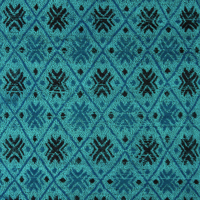 Machine Washable Abstract Turquoise Modern Area Rugs, wshabs5176turq