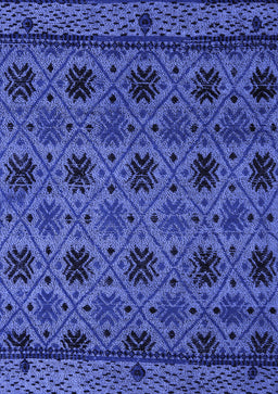 Abstract Blue Modern Rug, abs5176blu