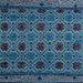 Square Abstract Blue Modern Rug, abs5176