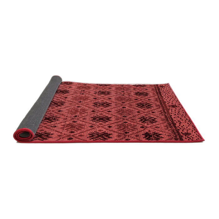 Abstract Red Modern Area Rugs