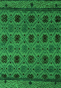 Abstract Green Modern Rug, abs5176grn