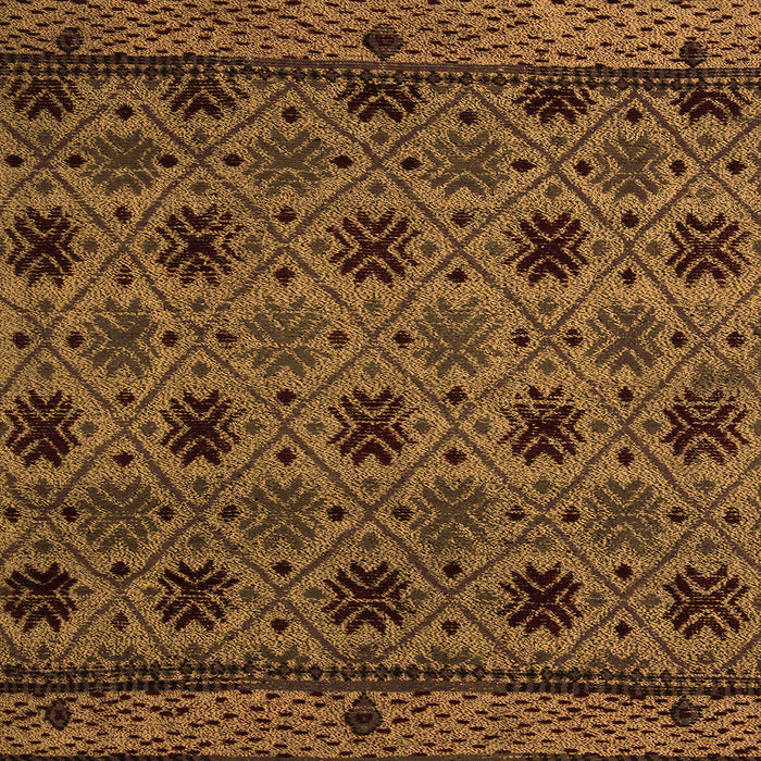 Square Abstract Orange Modern Rug, abs5176org