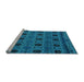 Sideview of Machine Washable Abstract Light Blue Modern Rug, wshabs5176lblu